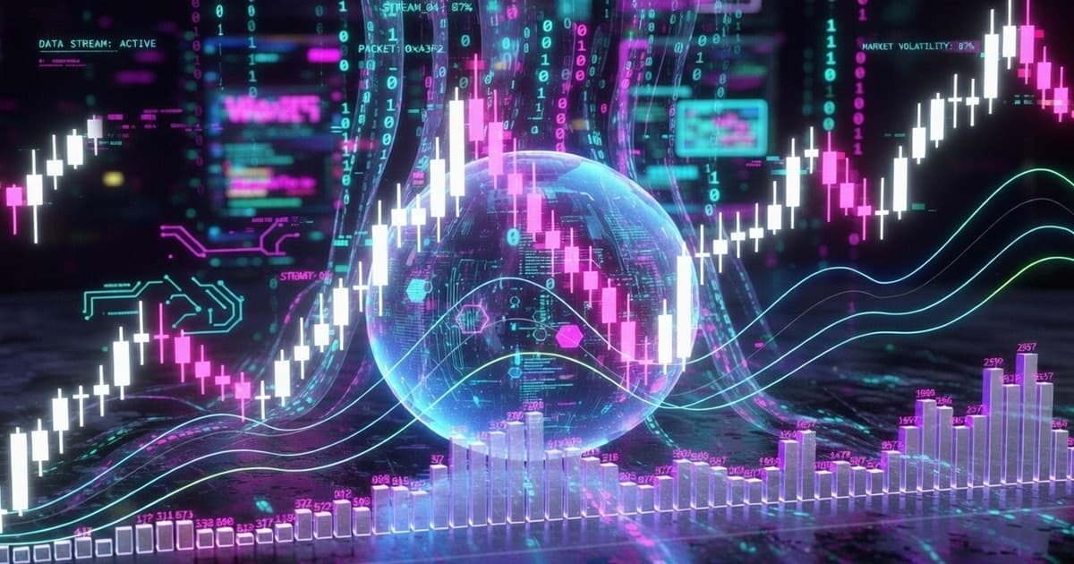 A macro-themed image showing Bitcoin reacting to oil volatility, rising yields, and shifting Federal Reserve expectations.