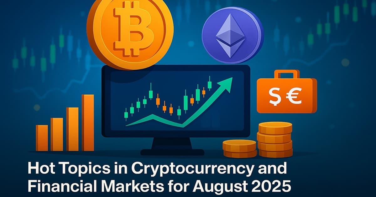Futuristic digital artwork featuring Bitcoin, Ethereum, and Solana glowing over blockchain nodes and financial charts. Represents innovation, ETF flows, DeFi growth, and macro trends shaping the crypto landscape in August 2025. Ideal for blog posts covering cryptocurrency analysis, market sentiment, and financial technology updates.